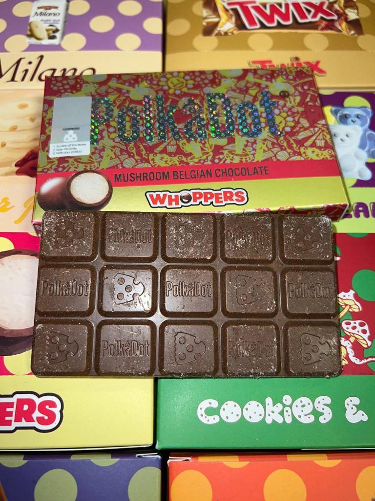 Polkadot Whoppers Chocolate Bar