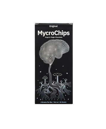 mycrochips dark front MycroChips Chocolate Bar packaging lineup showing Dark Chocolate, Sea Salt Toffee, and Horchata flavors.