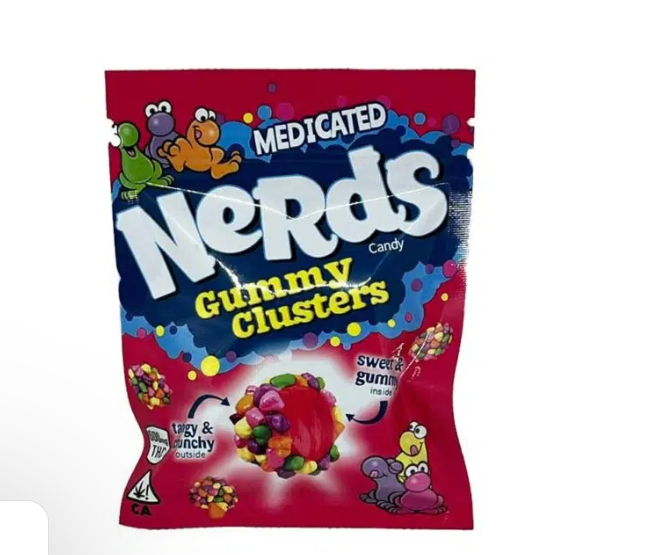 Nerds Gummy Clusters 600mg THC 10ct package Nerds Gummy Clusters 600mg THC 10ct
