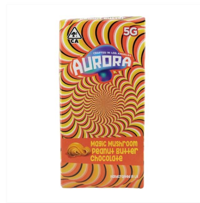 Aurora Peanut Butter Mushroom Chocolate Bar 5G Aurora Peanut Butter Mushroom Chocolate Bar